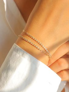 Pulsera de Cadena Xinfly de Oro Puro de 18 Quilates con Diamante Natural de 0.50 Quilates - Product Image 3