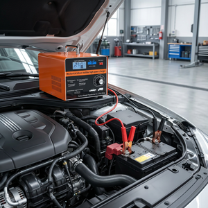 Caricabatterie Automatico per <span class=keywords><strong>Auto</strong></span> 12V 24V, Alta Conduttività Magnetica, Arresto Automatico, Protezione <span class=keywords><strong>da</strong></span> Polarità Inversa e Surriscaldamento - Product Image 4