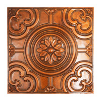 Livraison gratuite, Plaques de plafond en PVC décoratives en relief 3D pour cafés et bars PL50 Archaic Copper PAINTSDECOR