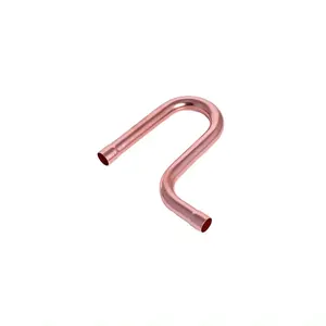 厂家小型铜管压缩配件空调制冷铜弯头配件吸水管铜