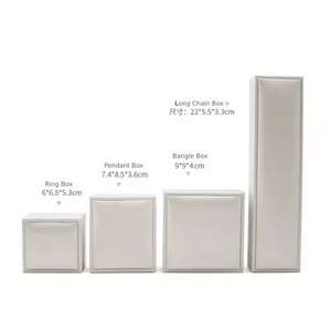 Manufacturers Leatherette Paper Bulk Jewelry <b>Gift</b> Packaging Box Without logo Ring <b>Earring</b> Bangle Necklace Case Red Jewelry <b>Boxes</b> - Product Image 6