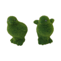 Pierres de mousse de canard nain en peluche émaillée de Pâques flocage d'ornements en céramique de porcelaine avec motif en émail pour décorations de Noël
