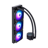 SAMA Multi-compatible Tout-en-un CPU AIO Refroidisseur d'eau Compatible avec Intel Efficient Control Pump Noir 240mm Liquid Water Cool