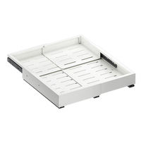 Organisateur de rangement de cuisine extensible multifonctionnel en métal robuste, résistant à la rouille, réglable, pour armoire, vente en gros