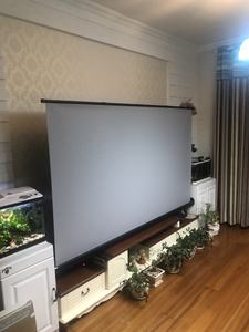 Pantalla de Proyector Portátil, Plegable, con Carcasa de Aluminio, 110 Pulgadas, 16:9, para Películas en Interiores y Exteriores, Blanco Mate Gris, Pantalla Completa - Product Image 6