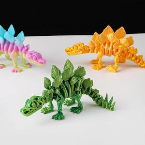 <span class=keywords><strong>Esqueleto</strong></span> impreso en 3D personalizable <span class=keywords><strong>Stegosaurus</strong></span> plástico OEM modelo regalo para niños juguetes impresos en 3D animales y dinosaurios - Product Image 3