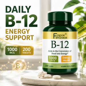 Complément alimentaire personnalisé Shecome Vitamine B12 1000 mcg pour l'énergie, le soutien du cerveau et du système nerveux pour adultes, comprimés de Vitamine B12 - Product Image 6
