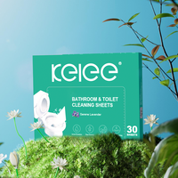 Feuilles nettoyantes pour toilettes KELEE, solubles dans l'eau, à dissolution rapide, écologiques, pour le nettoyage de la cuvette des toilettes