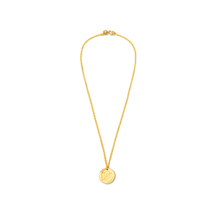 Collana con Ciondolo Lettera F Placcata Oro in Acciaio Inossidabile, Gioielli Minimalisti da Donna, Catena a Maglia Quadrata 1,9 Cm - Product Image 1