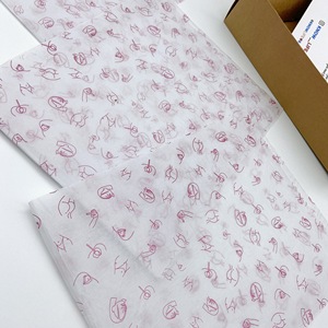 Papier de soie blanc personnalisé 17 g/m² avec logo imprimé pour emballage cadeau/chaussures/vêtements - Product Image 5