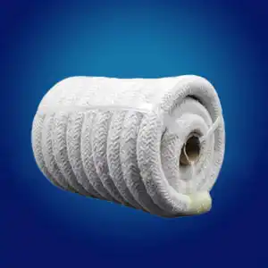 500~650 Theoretical Density Ceramic Fiber Bulk Fireproof Fiberglass Reinforced Rope Ceramic Fiber Twisted Rope For Sale