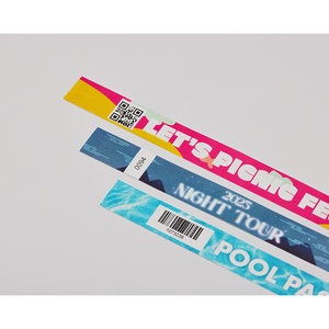 สายรัดข้อมือ AnyWristband สีสันสดใส ทำจากวัสดุ TYVEK แบบแยกชิ้น ขนาด 20 มม. (3/4 นิ้ว) พร้อม QR โค้ดสำหรับการเข้าชม - Product Image 3