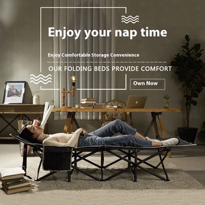 Modern Enkelvoudig Opklapbed Nieuw Thuiskantoor Begeleidend Stoel Ziekenhuis Lunchpauze Bed Buiten Opvouwbaar Bed - Product Image 1