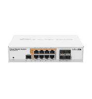 MikroTik CRS305-1G-4S + Dalam 10 Gigabit saklar jaringan logam dengan PoE 5-Port manajemen cerdas redundan catu daya