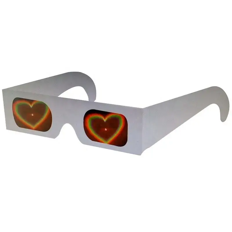 Wholesale Custom Paper Christmas Diffraction Glasses 3D Firework Glasses