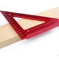 Équerre triangulaire de charpentier de 150 mm en alliage d'aluminium moulé sous pression pour le travail du bois et la menuiserie