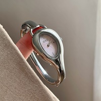 Jam Tangan Wanita Mewah Vintage IEKE 1024 Burgundy Red Flower