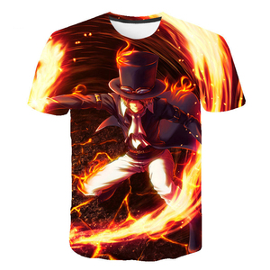 T-Shirt Anime con Personaggi Manga Giapponesi Stampate in 3D 100% Poliestere all'Ingrosso - Product Image 4