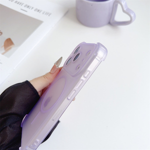 เคสโทรศัพท์แบบด้านสี่มุม ผิวสัมผัสนุ่ม สำหรับ iPhone 17 Pro, เคสใสสีส้มสำหรับ iPhone 17 Pro Max - Product Image 4