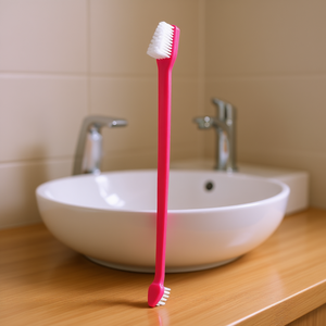 Cepillo de dientes doble de 23 cm, herramienta de aseo de plástico para perros y gatos - Product Image 3