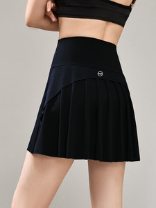 Pantalon de fitness anti-dérapant grande taille pour femmes taille haute jupe de tennis A-Half Hip-Lift respirant course à pied Shorts d'entraînement personnalisés - Product Image 5