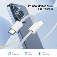 Cable USB C a C UNIEAN OEM ODM, Cables de Datos USB2.0 3A 60W, Cable Tipo C de Carga Rápida para Teléfono Móvil Apple