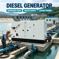 Groupe électrogène diesel Yunnei à cabine, prix usine compétitif, 40 kVA 50 kVA pour pompage d'eau, triphasé 400 V, refroidi par eau, fournisseur d'usine