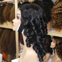 Peluca con Cierre 4x4 de Textura Ondulada Suelta, Cabello Virgen Brasileño, 250% de Densidad, Longitud Media, Tejido Natural Transparente SDD de Guangdong