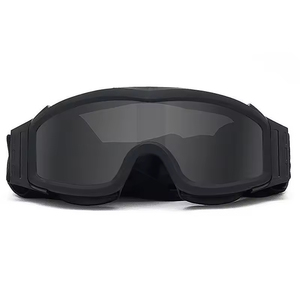Lunettes de sport d'extérieur en matériau PC anti-impact, protection contre le vent et les UV400, avec 3 lentilles interchangeables pour le cyclisme et le tir - Product Image 2