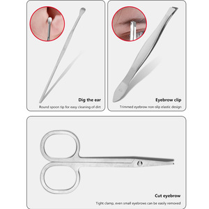 Bán Buôn 7Pcs Cô Gái Làm Móng Tay Móng Chân Đặt Thép Không Gỉ Cắt Móng Tay Vẻ Đẹp Cá Nhân Công Cụ Chăm Sóc Móng Tay Bộ Dụng Cụ Với Trường Hợp Du Lịch - Product Image 3