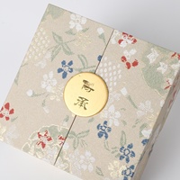 Boîte à bijoux à double ouverture à motifs floraux pour ranger les bagues, les colliers à perles, boîtes à bijoux en papier personnalisées en usine et emballages cadeaux