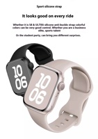 Tali Jam Tangan Fashion Wanita Pria Pilihan Warna Silikon Tali Jam Pintar untuk Apple Watch Aksesoris Tali Jam