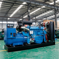 Groupe électrogène diesel à châssis ouvert 300KW 375KVA Shanghai Yufa, alternateur sans balais, triphasé 400V, type ouvert industriel