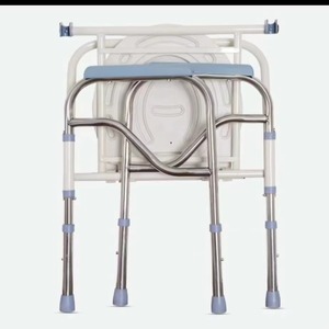 Stainless Steel Wall Mounted Shower Seat Foldable Waterproof Shower Stool Shower Seat Wooden Toilet <b>Chair</b> for Elderly - Product Image 3