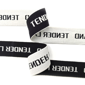 Fettuccia elastica personalizzata fettuccia per vestiti fettuccia in poliestere Jacquard per cinghie per borse - Product Image 5