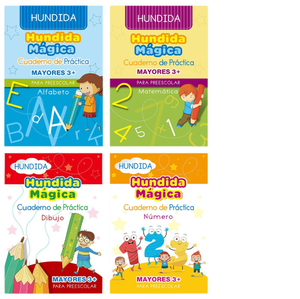<span class=keywords><strong>Cahier</strong></span> d'écriture espagnol réutilisable à encre magique effaçable pour l'entraînement au contrôle du stylo et la pratique des exercices pour enfants - Product Image 2