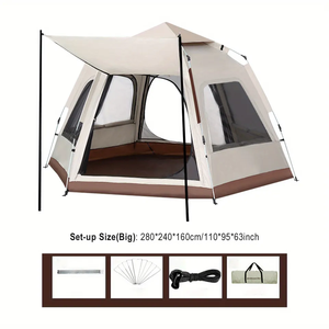 Fast Deliver 5 to <strong>6</strong> <strong>Persons</strong> Large Family Waterproof Big Outdoor Luxury Easy <strong>Pop</strong> <strong>up</strong> Camping <strong>Tent</strong> - Product Image 5