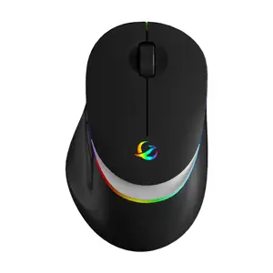 Ultra-thin silent mouse LED light rechargeable wireless mouse suitable for desktop computers