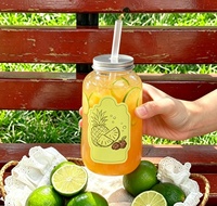 Bouteille en plastique ronde personnalisée de 12 oz et 16 oz pour thé au lait, jus de fruits, boissons gazeuses, cola, jetable avec couvercles