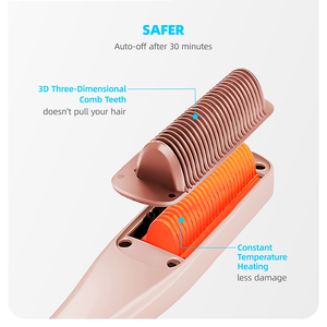 Spazzola del raddrizzatore dei capelli del vapore PTC veloce pettine caldo pettine elettrico del raddrizzatore dei capelli - Product Image 4
