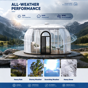 Tenda a Bolla in Policarbonato Trasparente a 360 Gradi per Osservazione delle Stelle, Casa Prefabbricata a Cupola per <span class=keywords><strong>Resort</strong></span> <span class=keywords><strong>Glamping</strong></span> - Product Image 2