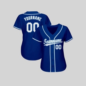 Chemise de baseball personnalisée avec broderie et sublimation, trois boutons - Product Image 2