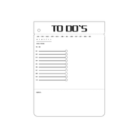 Conception personnalisée Impression de bloc-notes en acrylique de haute qualité pour tablette Bloc-notes quotidien avec bloc-notes rechargeable en gros d'usine