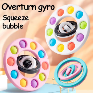 ZG Rotation Du Bout Des Doigts Gyro Bulle Fidget Jouet Bulle Plat Éducatif Pousser Bulle Jouet De Bureau Fidget <span class=keywords><strong>Spinner</strong></span> - Product Image 2