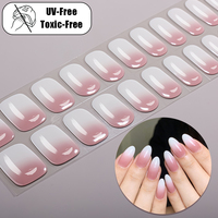 Fabricant sur mesure de vernis à ongles en gel, bandes d'ongles à motifs animaliers, autocollants pour nail art à paillettes laser, enveloppes d'ongles en gel sans UV