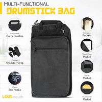 Échantillon Gratuit – Sac de Transport pour Caisse Claire 5 Pouces en Tissu Oxford Durable, Sac pour Baguettes et Pédale de Tongue Drum, Fermeture Éclair – Meilleures Ventes pour la Vente en Gros