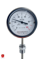 Termómetro Bimetálico Industrial Universal de Ángulo Ajustable WSS-483 para Tuberías de Proceso, Acero Inoxidable, Clase de Precisión IP55