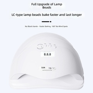 Lampe UV LED double pour le séchage des ongles, capteur intelligent, séchage rapide, sécheuse à gel rouge pour salon de manucure - Product Image 2
