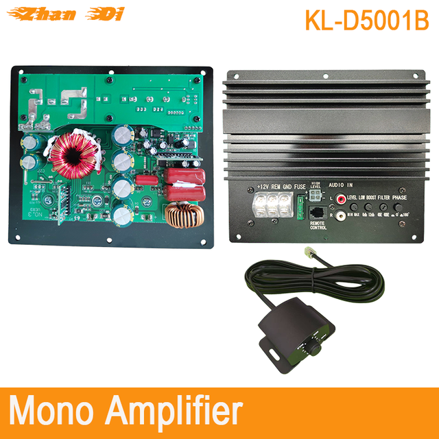 High Quality 1CH Class D Audio Amplifier Board 12V High Power Subwoofer Mono Car Amplifier