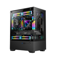 LY mejor precio Mini Pc Gaming PC case USB 3,0 Metal PC Tower Matx Gabinete para Gamer